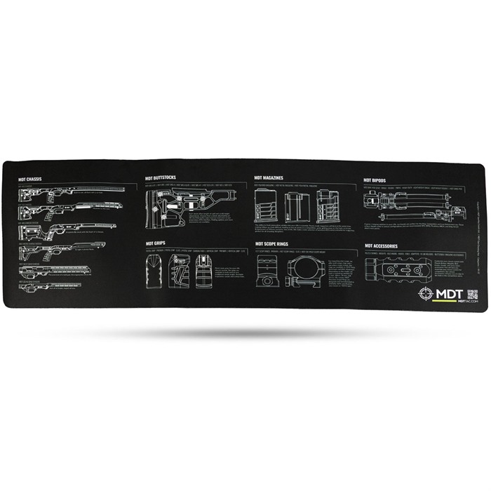 MDT 107247-BLK Bench Mat, Durable Black Surface