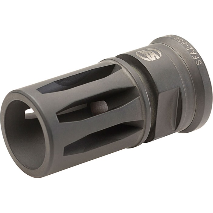SureFire SFA25561228 Flash Hider 5.56mm 1/2"-28 TPI Black Stainless Steel