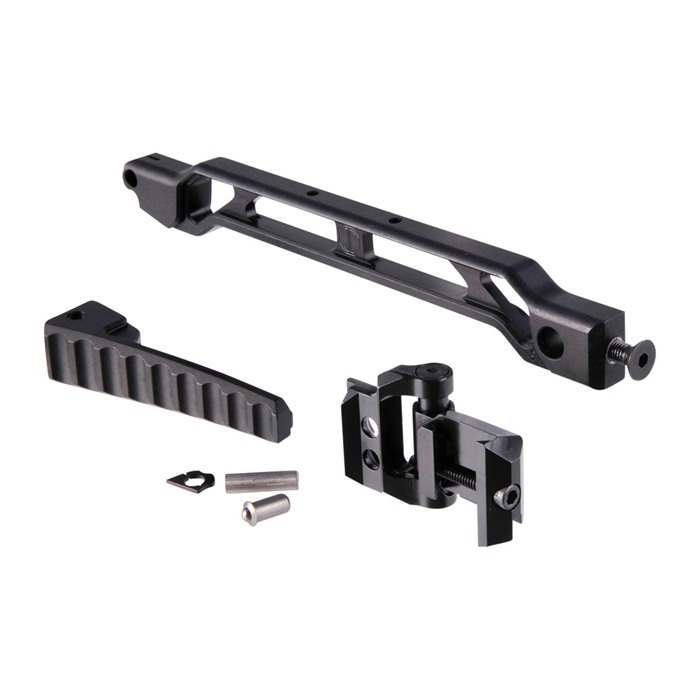 JMAC CUSTOMS AB-9R WITH FOLDING BUTTPLATE & JMAC 1913 FOLDING MECH BLACK