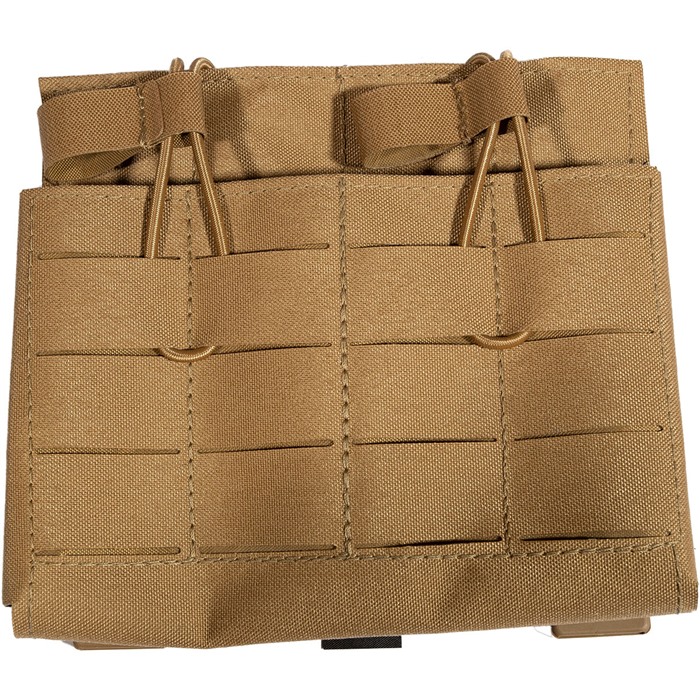 Grey Ghost Gear 1051-14 Double 7.62 Mag Pouch Laminate Coyote MOLLE