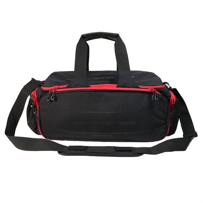 Grey Ghost Gear GTG5897-2 Large Range Bag Black with Red Zippers