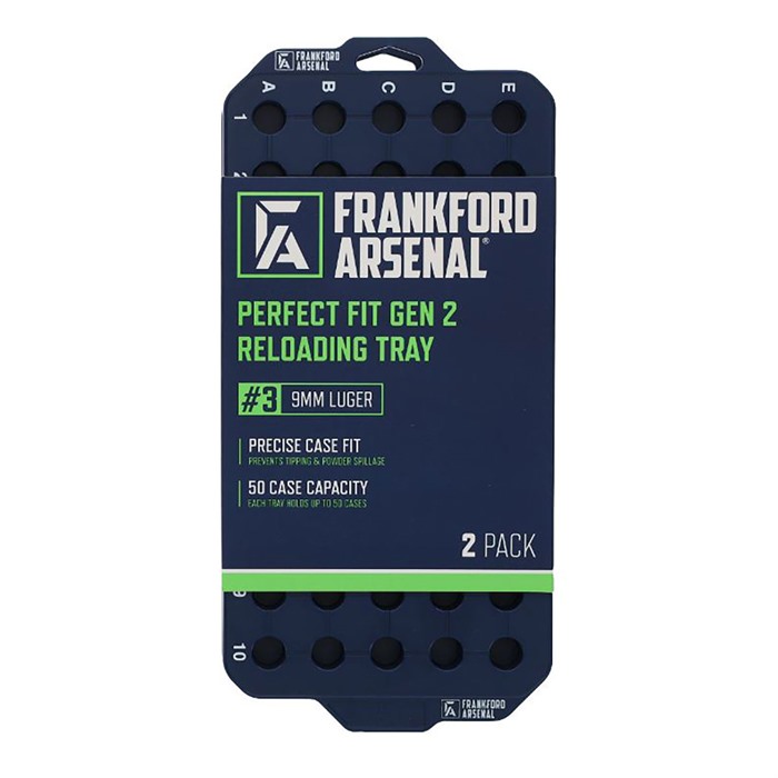 Frankford Arsenal Perfect Fit Reloading Tray #3 9mm Luger 2/ct - FRANKFORD ARSENAL - 9 MM LUGER