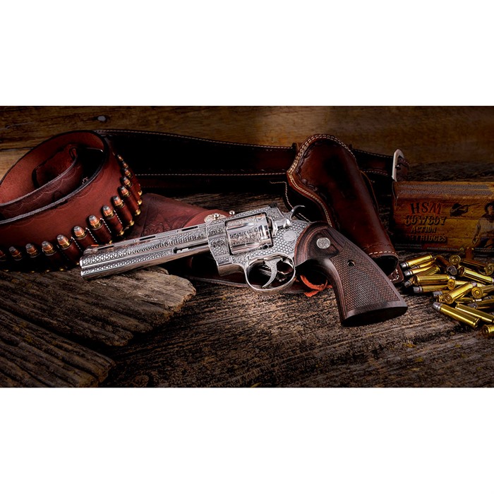 Colt Python SEC-PYTHON-SP6WTS 6" Engraved .357 Mag/.38 SPL Revolver