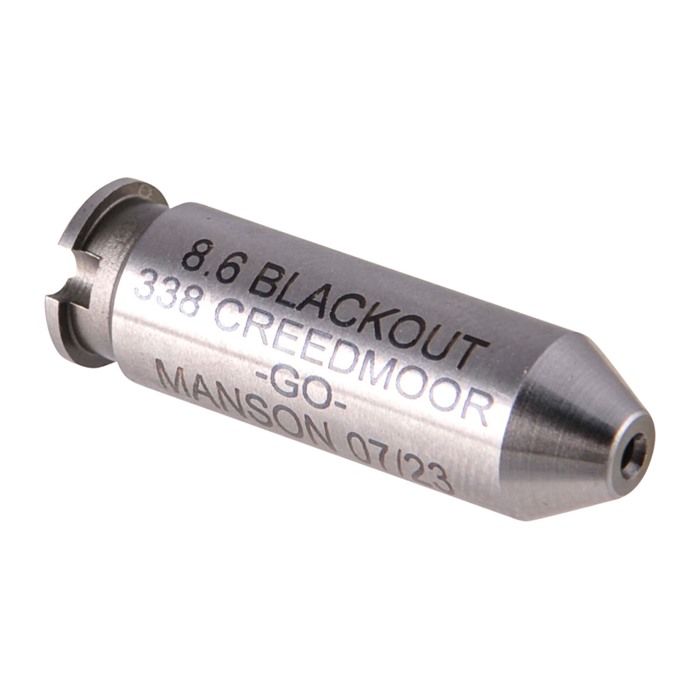 MANSON PRECISION 8.6 BLACKOUT GO GAUGE HEADSPACE GAUGE STEEL