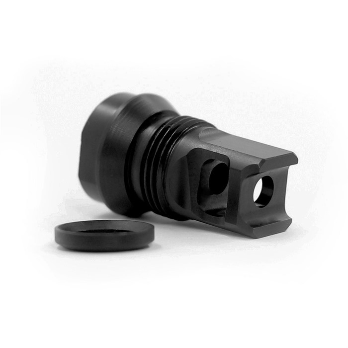 Breek Arms BRK4047 2BO-S Muzzle Brake .223 Cal 1/2"x28 Thread Black