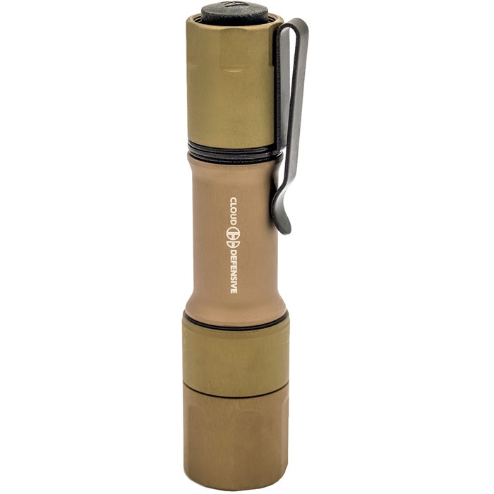 CLOUD DEFENSIVE MCH 18650/CR123A FDE Flashlight (CD2007-HC-DF-P-650-FDE) - Cloud Defensive