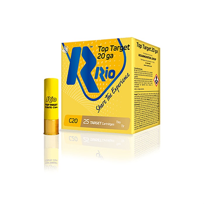 RIO OUTDOORS CORP. TOP TARGET EVO GAUGE 20 GAUGE 2-3/4" 7/8OZ #8 SHOT 25/BOX