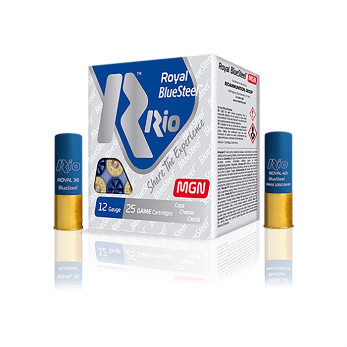 RIO OUTDOORS CORP. ROYAL BLUESTEEL MAGNUM 12 GAUGE 3" 1-1/4OZ #2 SHOT 25/BOX