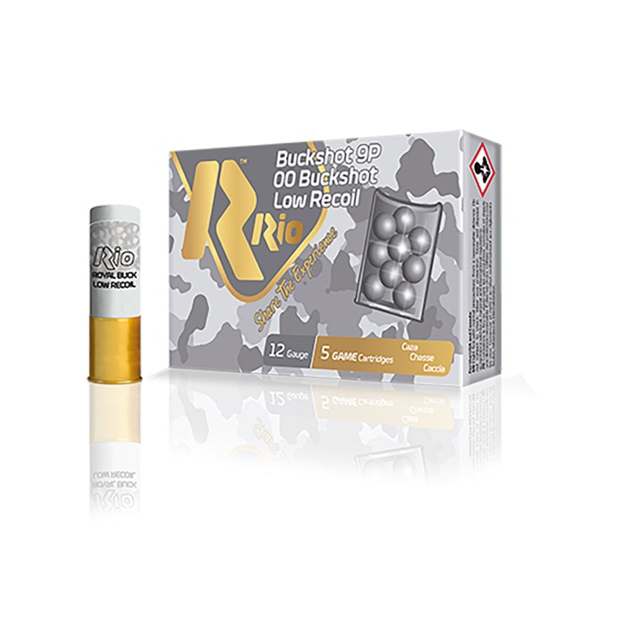 RIO OUTDOORS CORP. ROYAL BUCK 9P 12 GAUGE 2-3/4" #00 BUCKSHOT SHOT 5/BOX