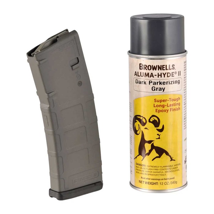 BROWNELLS ALUMA-HYDE II MATTE DARK PARKERIZING GRAY 12 OZ AEROSOL