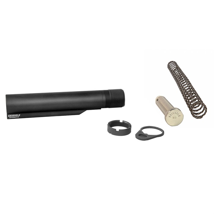 Geissele 08-163B-H3 AR-15 Mil-Spec Buffer Tube Assembly Super 42 H3 Black - Geissele