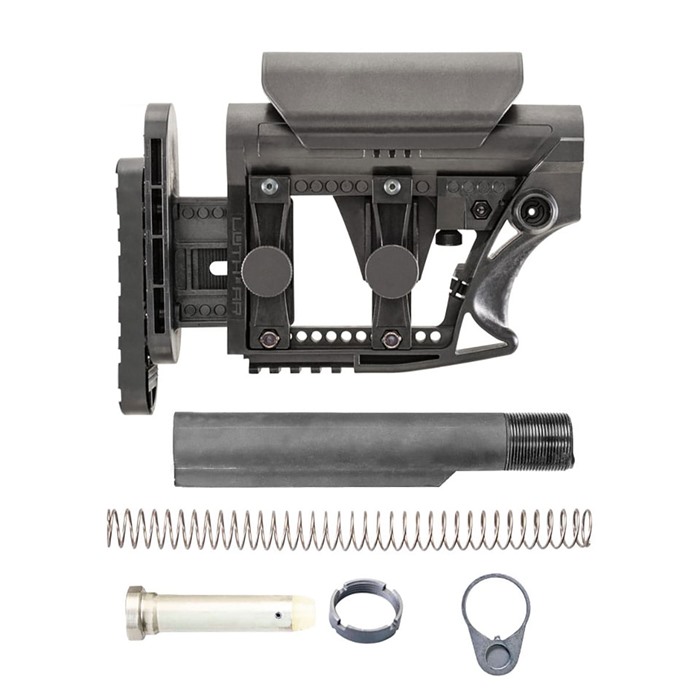 Luth-AR MBA-3 Stock With Buffer Assembly .223/5.56 Buffer Fits AR-15 Blk - Luth-AR