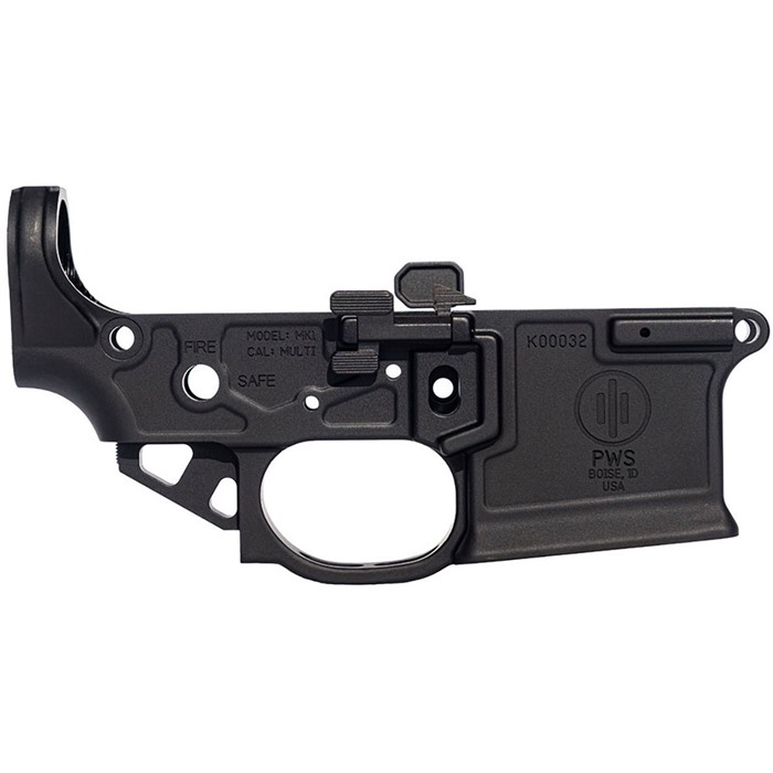 PWS MK1 MOD 2-M Stripped Lower Receiver 7075-T6 Aluminum Black Anodized