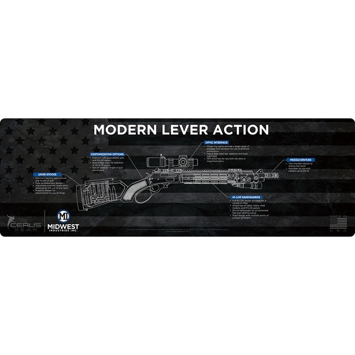 Midwest Industries MI-GUNMAT-LEVER 36x12 Gun Mat Lever Action Series