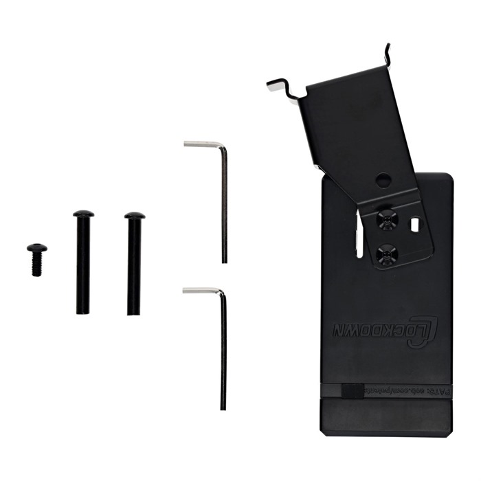 LOCKDOWN SAFE & SECURITY ACC. SECUREWALL HANGER FOR AR-15 BLACK