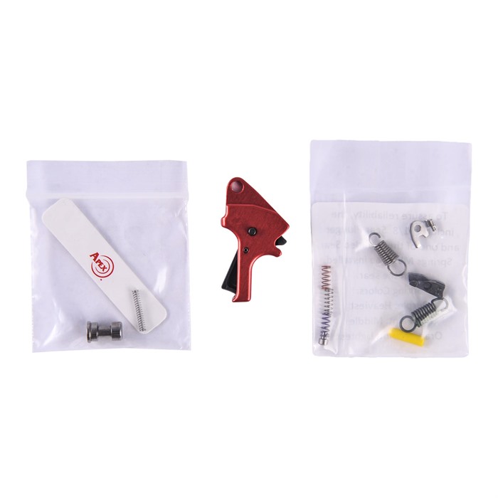 Apex Tactical 100-271-RED Flat Face Trigger Kit Aluminum Red S&W M&P M2.0