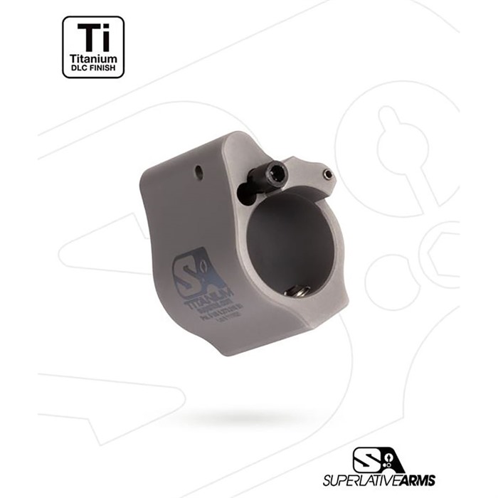 Superlative Arms SABO-DI-750SGT AR-15 Titanium Adjustable Gas Block .750" Gray