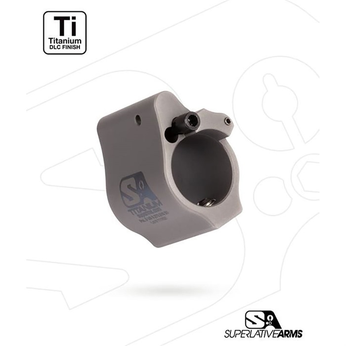Superlative Arms SABO-DI-936SGT Titanium Adjustable Gas Block .936" Gray