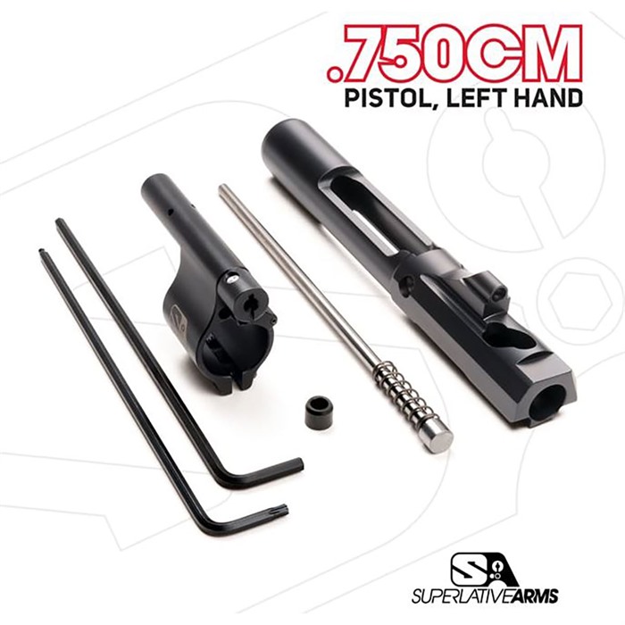 AR-15 ADJUSTABLE PISTON SYSTEM W/CLAMP .750'' BLOCK LEFT HAND