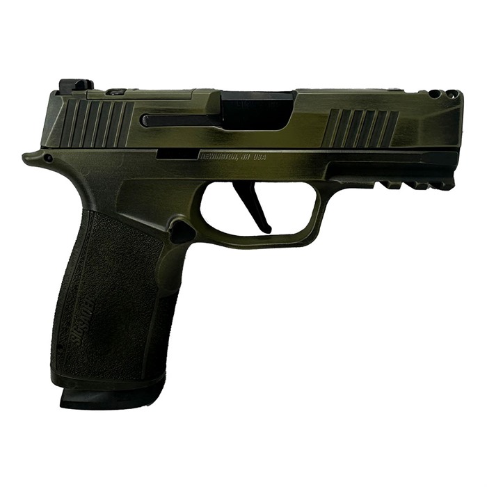 Sig Sauer P365 XMacro Comp 9mm 17+1 Tritium 3.1" Bazooka Green