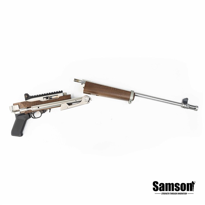 Samson 10-00050-00 Walnut/Stainless Folding Stock 12.5" for 10/22 TD SS