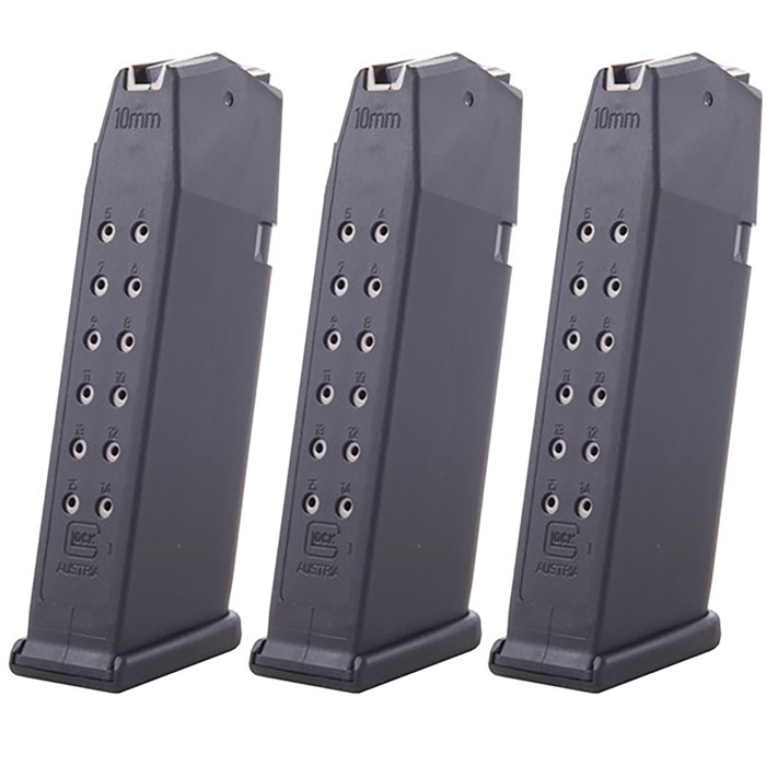 Glock MAGAZINE 10MM AUTO 15RD FOR 20 BLACK 3-PACK