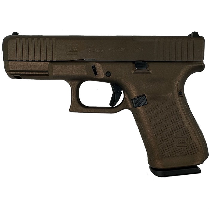 Glock 19 Gen5 MOS 9mm Midnight Bronze 4.02" 15+1 Semi-Auto Handgun