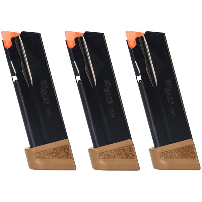SIG SAUER, INC. P365/X/XL/XMACRO MAGAZINE 9MM LUGER 17RD COYOTE 3/PACK