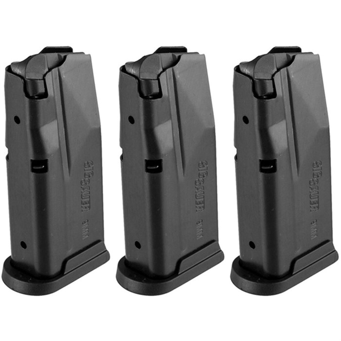 SIG SAUER, INC. P365 MAGAZINE 9MM LUGER 10RD BLACK 3/PACK