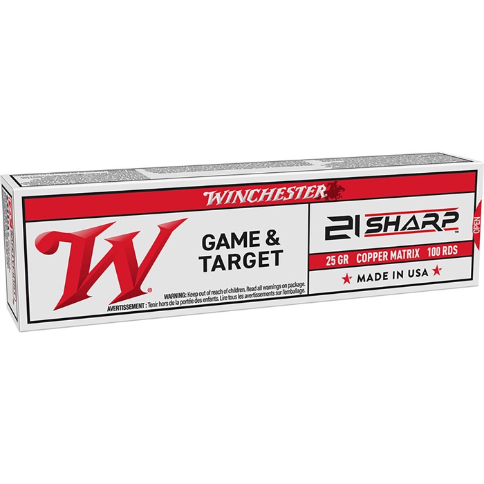 USA White Box 21 Sharp Lead Free Rimfire Ammo