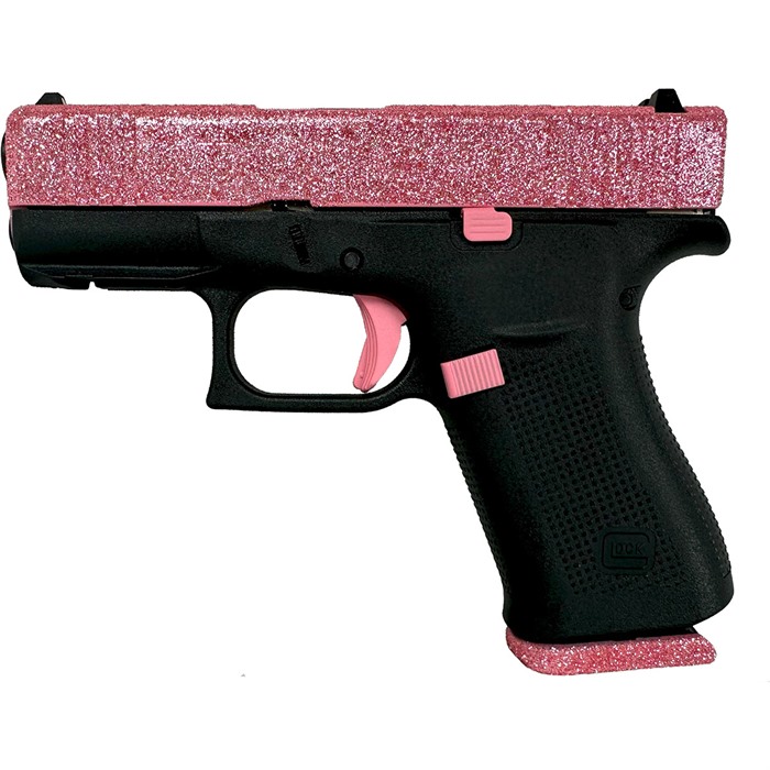 Glock 43X 9mm Luger 3.41" 10-Round Bubble Gum Glitter Handgun