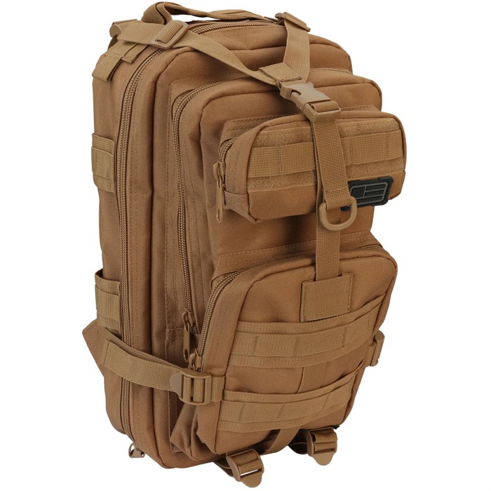 Evolution Outdoor 51315-EV Tactical Backpack, Polyester, MOLLE, Coyote - Evolution Outdoor