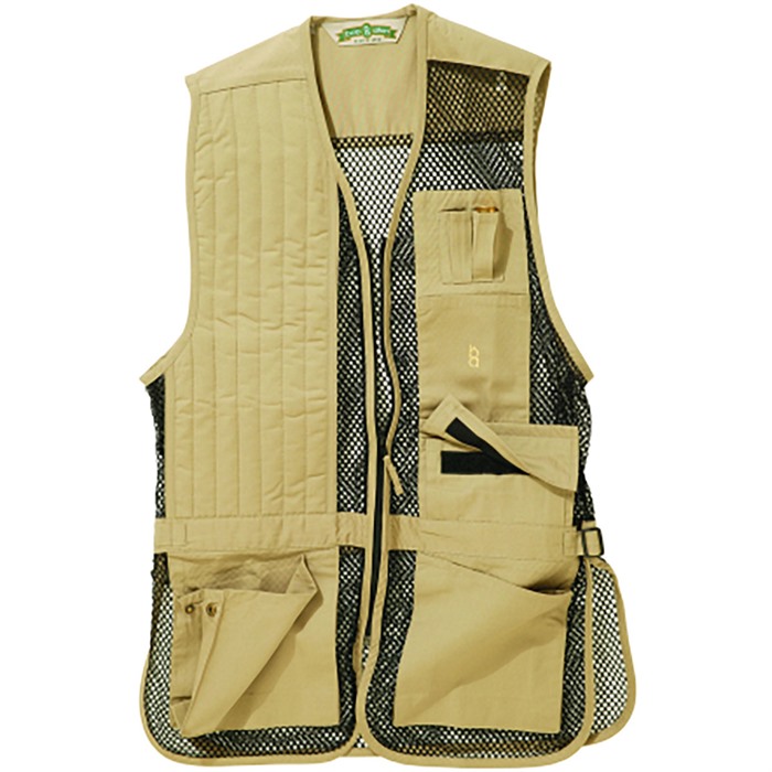 BOB ALLEN FULL MESH SHOOTING VEST KHAKI RH XS