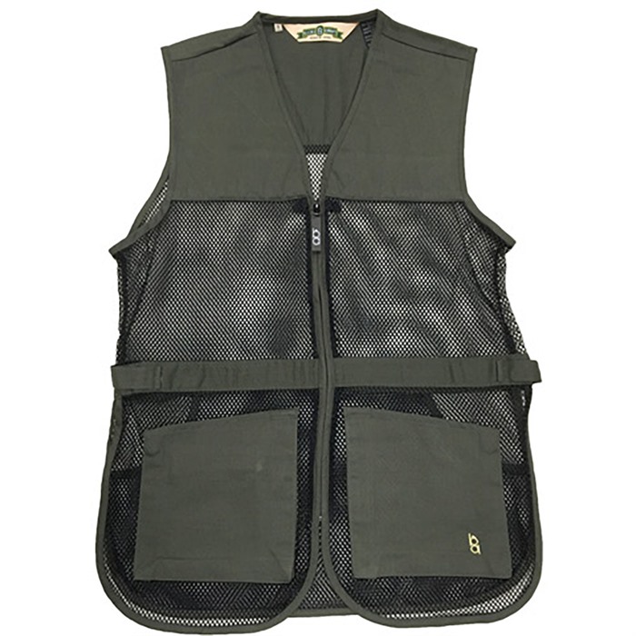 BOB ALLEN FULL MESH DUAL PAD SHOOTING VEST SAGE GREEN XS