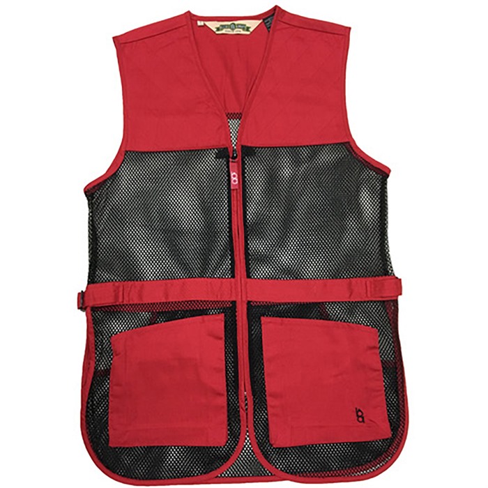 BOB ALLEN FULL MESH DUAL PAD SHOOTING VEST RED M