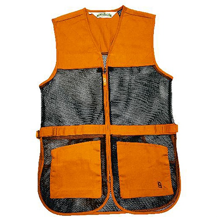 BOB ALLEN FULL MESH DUAL PAD SHOOTING VEST ORANGE L