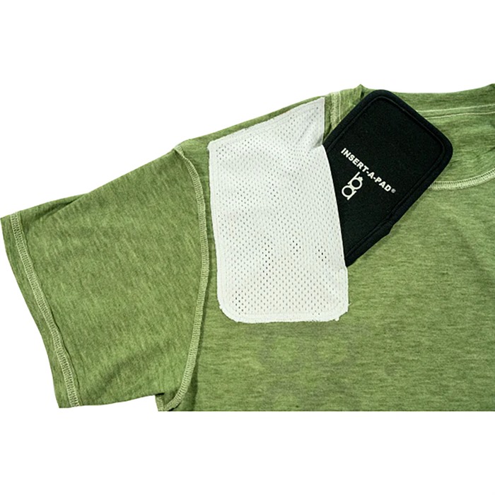 BOB ALLEN SHOOTING T-SHIRT WITH INSERT-A-PAD GREEN 3XL - Bob Allen