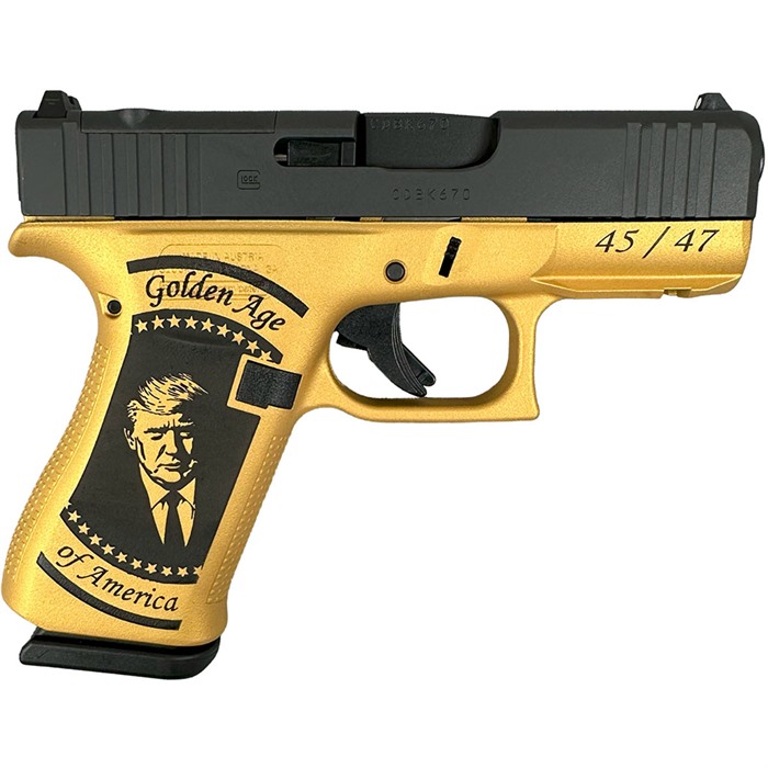 Glock 43X MOS 9MM 3.41" BBL (2)10RD GOLDEN AGE TRUMP