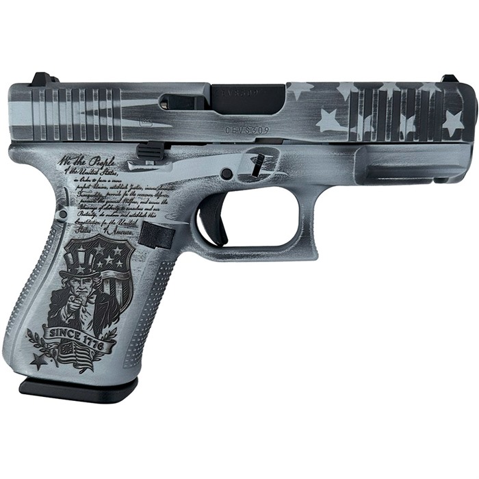 GLOCK 19 GEN5 9MM 4.02" BBL (3)15RD WE WANT YOU GRAY