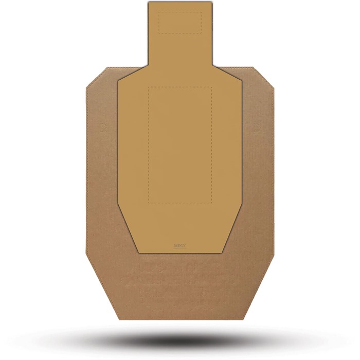 IPSC ALPHA & CHARLIE REFACE OUTLINE TARGET 25 PACK