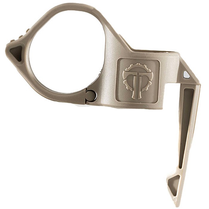 THYRM LLC SWITCHBACK 2.0 LARGE FLASHLIGHT RING W/POCKET CLIP TAN
