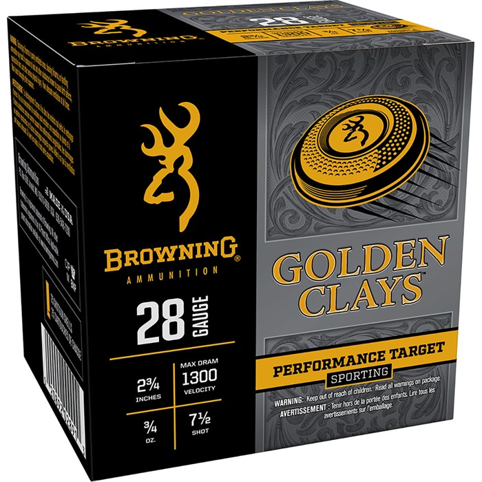 DEN CLAYS 28 GAUGE 2-3/4 3/ OZ #7.5 SHOT 25/BOX Ammo