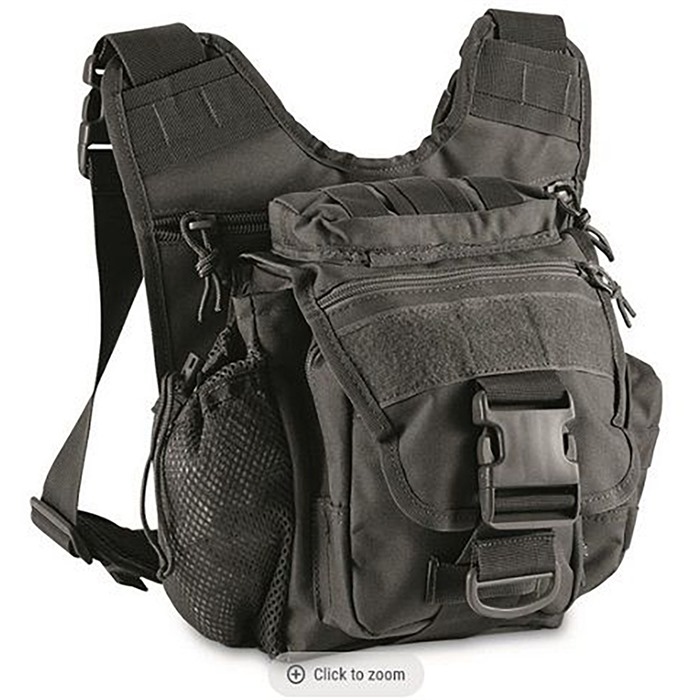 SCHRECK WHOLESALE INC CACTUS JACK GEN II SIDEWINDER SLING BAG BLACK