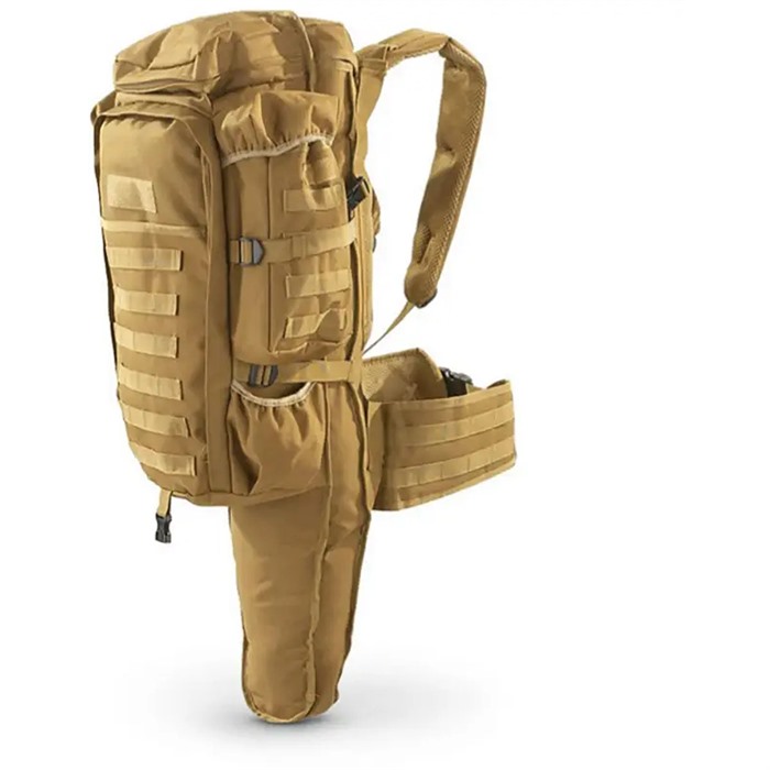 SCHRECK WHOLESALE INC TACTICAL ASSAULT BAG WITH RIFLE HOLDER COYOTE