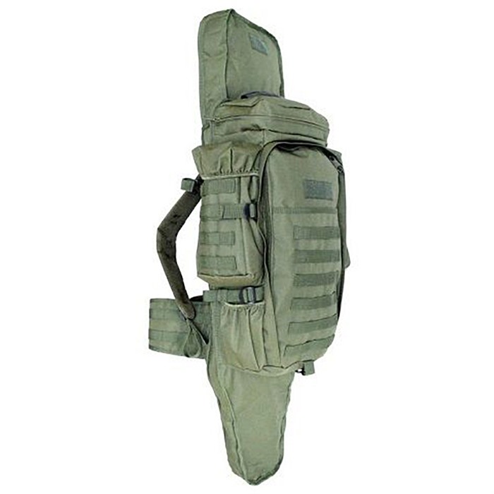 SCHRECK WHOLESALE INC TACTICAL ASSAULT BAG WITH RIFLE HOLDER O.D GREEN