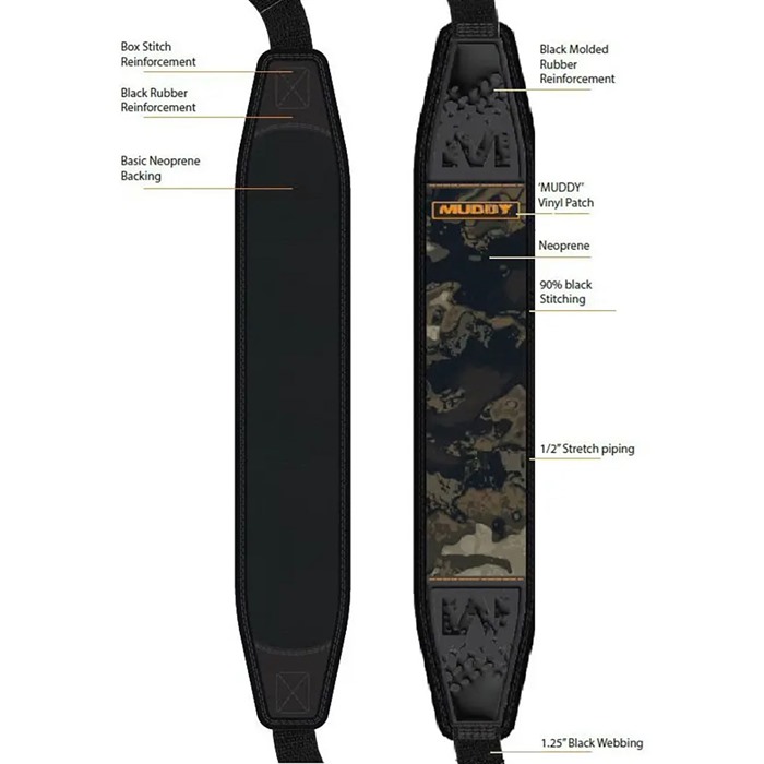 Muddy Pathfinder Rifle Sling Veil Canyon Grey