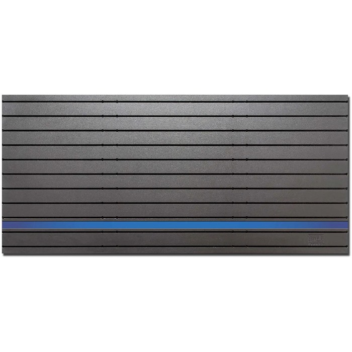 TACTICAL WALLS MODWALL PANEL 48"WX22"H BLACK W/BLUE LINE HERO STRIP
