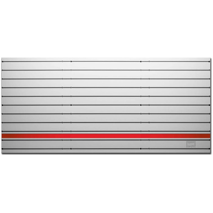 TACTICAL WALLS MODWALL PANEL 48"WX22"H DOLPHIN GRAY W/RED LINE HERO STRIP