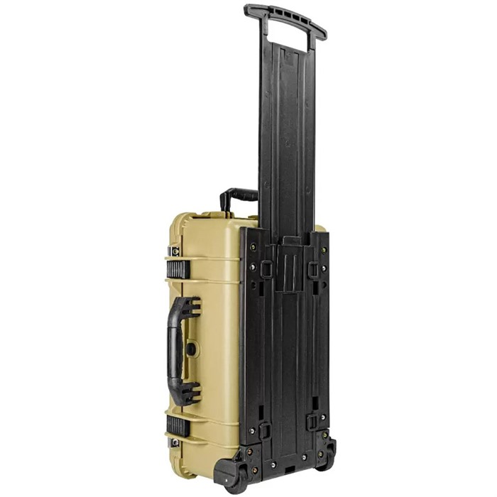 EYLAR 22" CARRY-ON ROLLER HARD CASE W/RAGAR FOAM INSERTS TAN - EYLAR