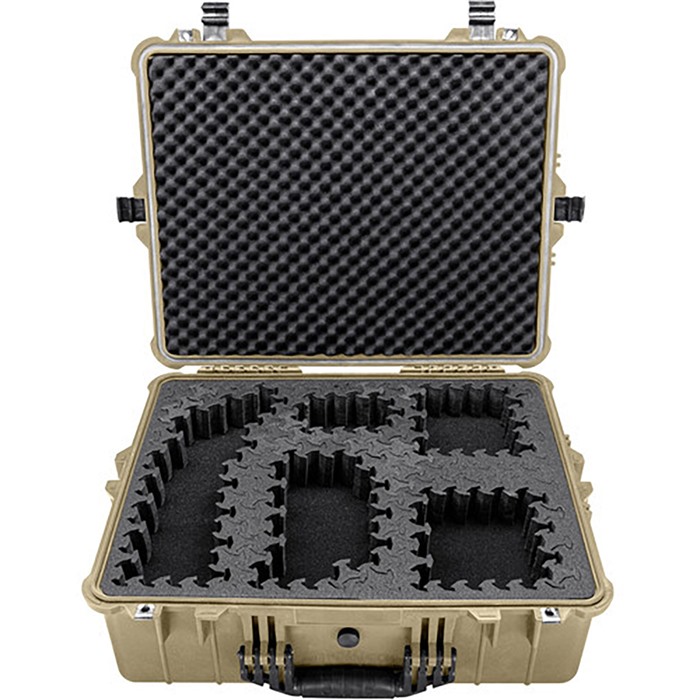 EYLAR 24" X-LARGE HARD CASE EQUIPPED W/RAGAR FOAM INSERTS TAN